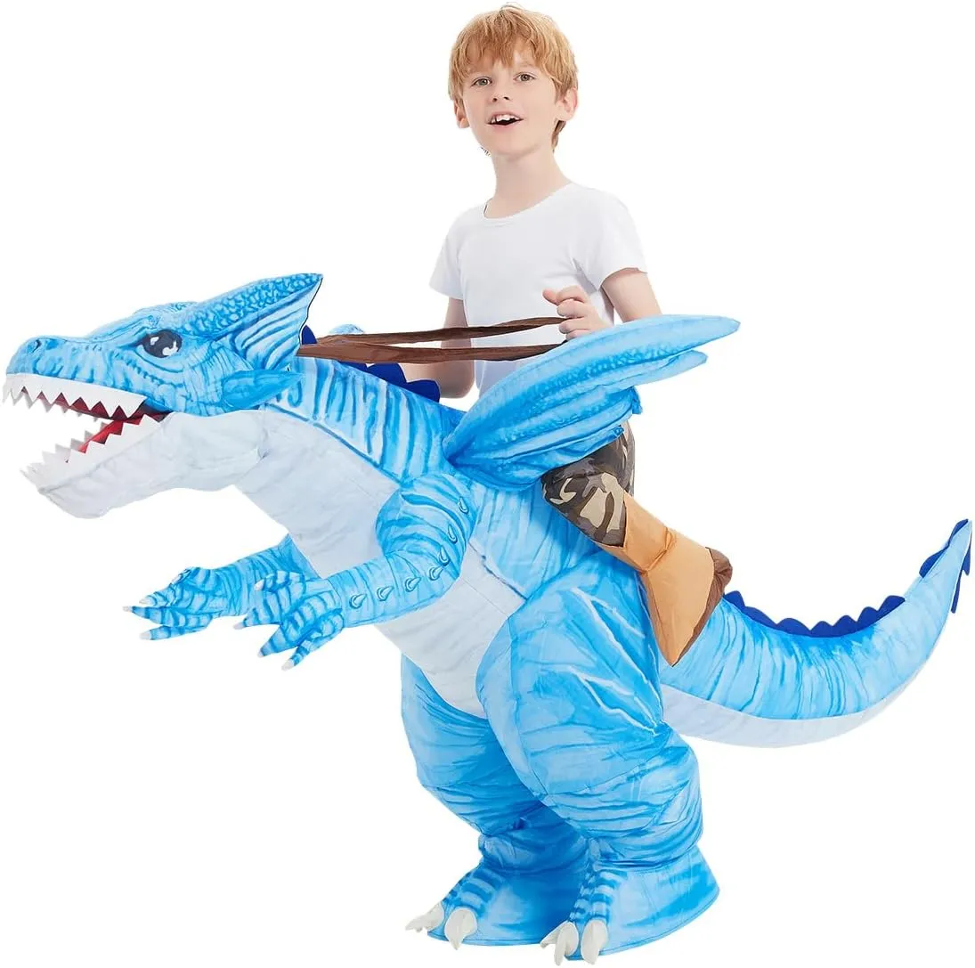 Dinosaur break figurative draw reapply Costume for Kids Halloween Costumes Boys Girls Funny Blow up Costume for Halloween Party Cosplay GOOSH Inflatable 