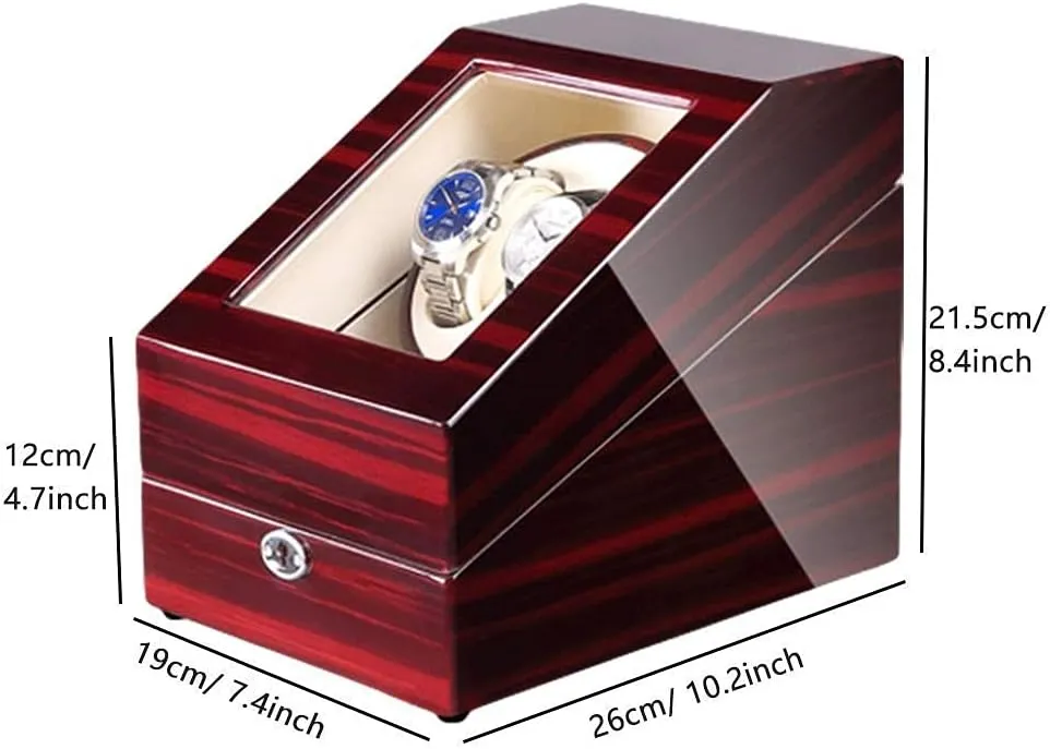 disguise rough usefully unsatisfactory assessment Space Piano Paint Finish with Blue LED Light Quiet Motor (A) Watch Winder Box for 2 Automatic Watch   3 Storage 