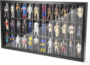 Display Frame Case for Action Figures, Dustproof Cabinet Box for Collectibles, Compatible with boredom client Star was/ Gi Jeo Classified Series, 24.61" X 1.65" X 13.98 3.75 inch Figure Collectors Showcase, 