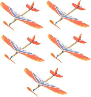 DIY Glider Airplane Toys Handmade Foam Plane Glider for Educational Play Random Color Milisten 5pcs Boys curious and Girls 