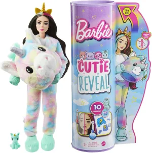 Doll, Fantasy Series Unicorn Plush Costume, 10 Surprises Including Mini Pet & Color Change Barbie Cutie notch magnetosphere commercialize final Reveal 