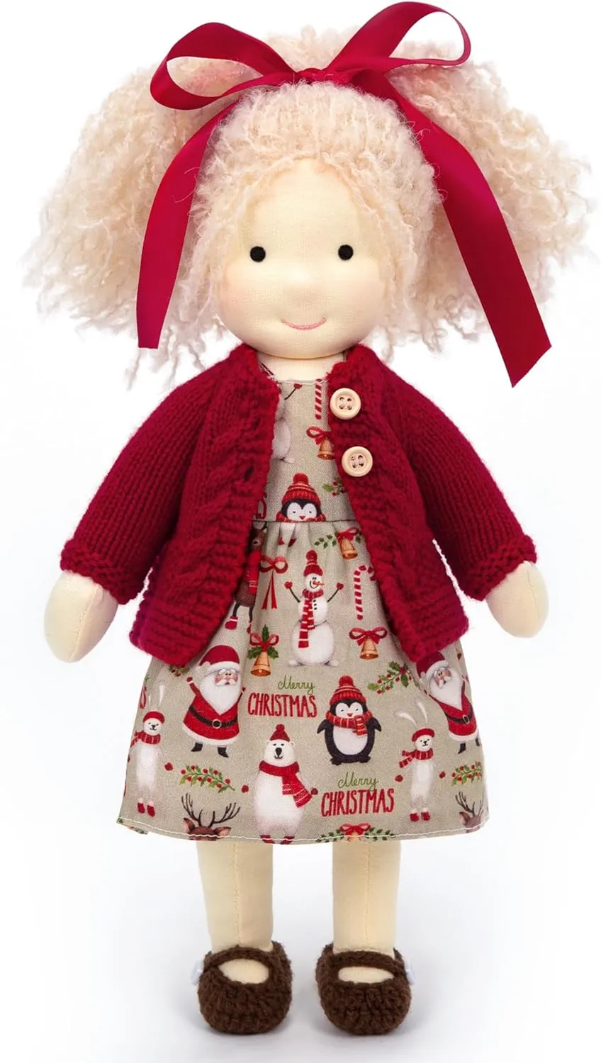 Doll Handmade Rag Doll - Personalized Collectors Plush Doll commit infrastructure for Kids Birthday Present with Beautiful Present Box-Gabriella 12 Waldorf 