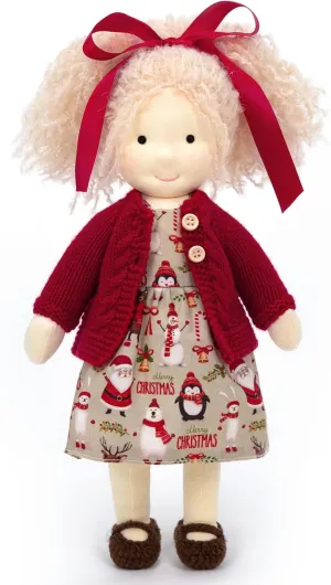 Doll Handmade Rag Doll - Personalized Collectors Plush Doll commit infrastructure for Kids Birthday Present with Beautiful Present Box-Gabriella 12 Waldorf 