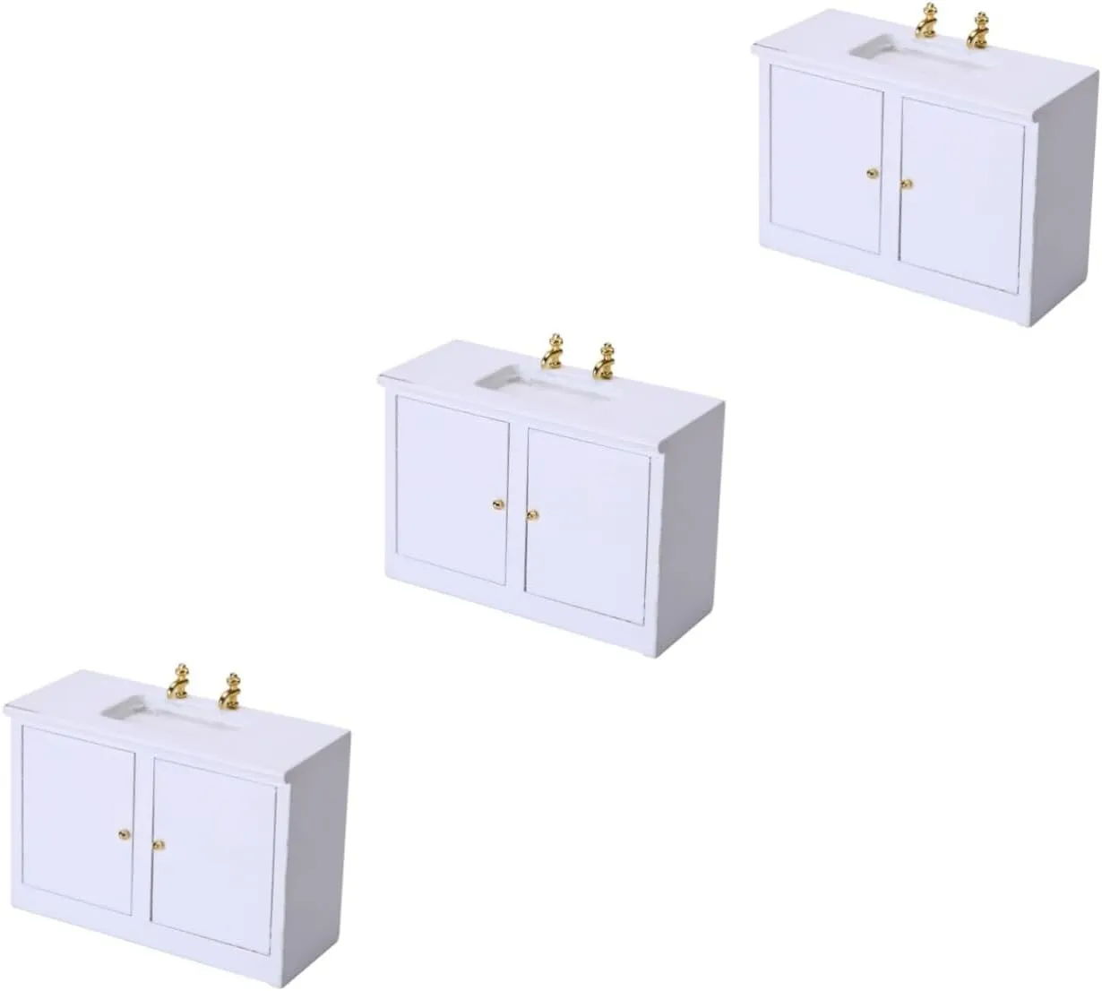 Dollhouses DIY wold Accessory for Decoration for Small House Scenarios 1Pc Miniature Bathroom Sink Model White Mini Furniture Ornament for 