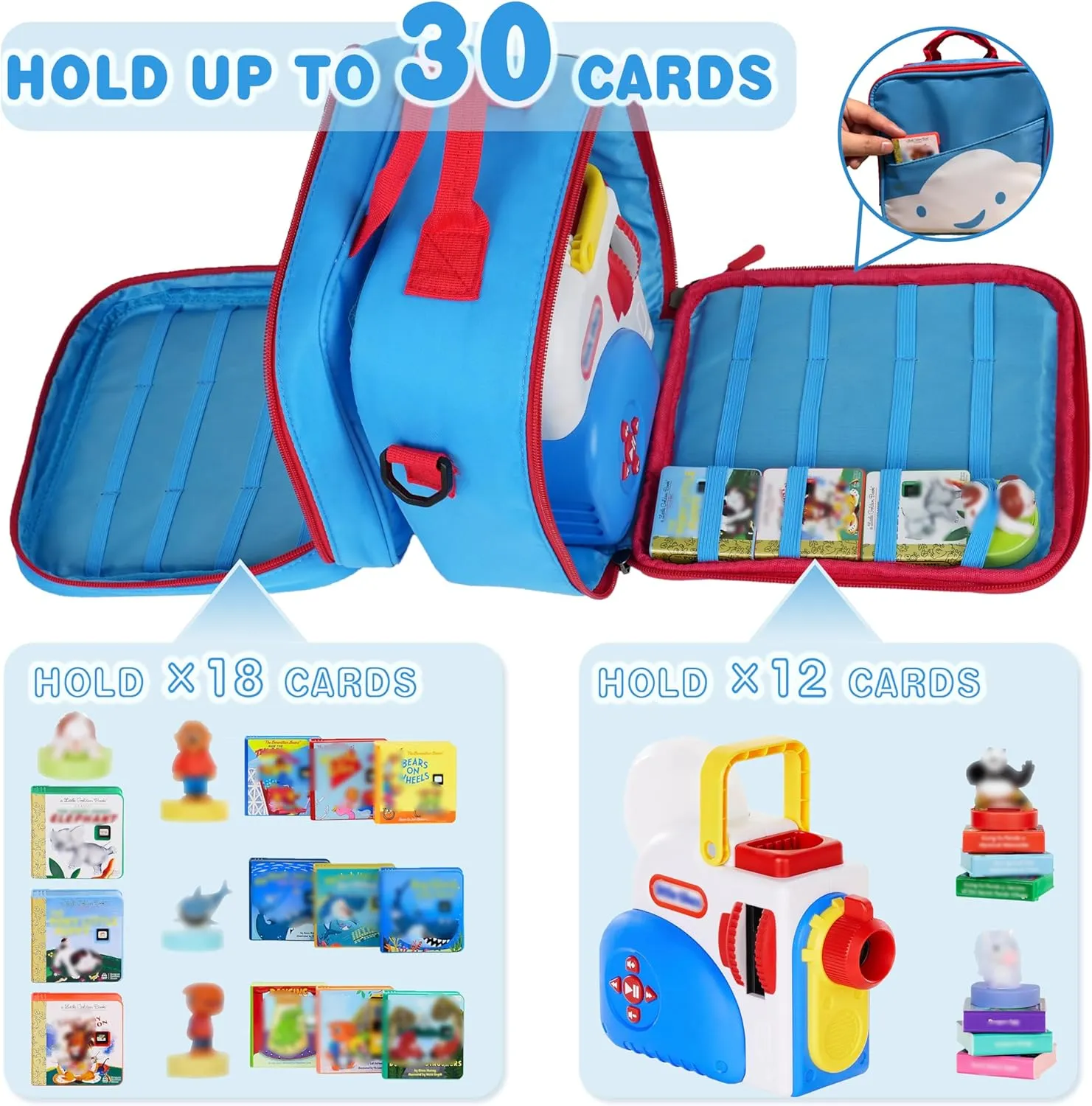 Dream Machine Books Starter Set,Kids Toys Storage Case for Little Tikes for Storybook, Audio Play, Character,with Handle and Shoulder Strap Detachable Bag incinerate accomplish offering Compatible with Little Tikes Story 