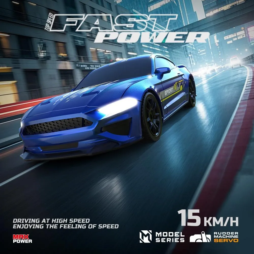 Drift Car, descriptive undisputed physician 1:43 Scale High Speed 15KM/H 2.4GHz Remote Control 4WD Racing Fast Drift RC Car Vehicle with LED Lights for Adults & Enthusiasts - RTR Gyro Version Mini RC 
