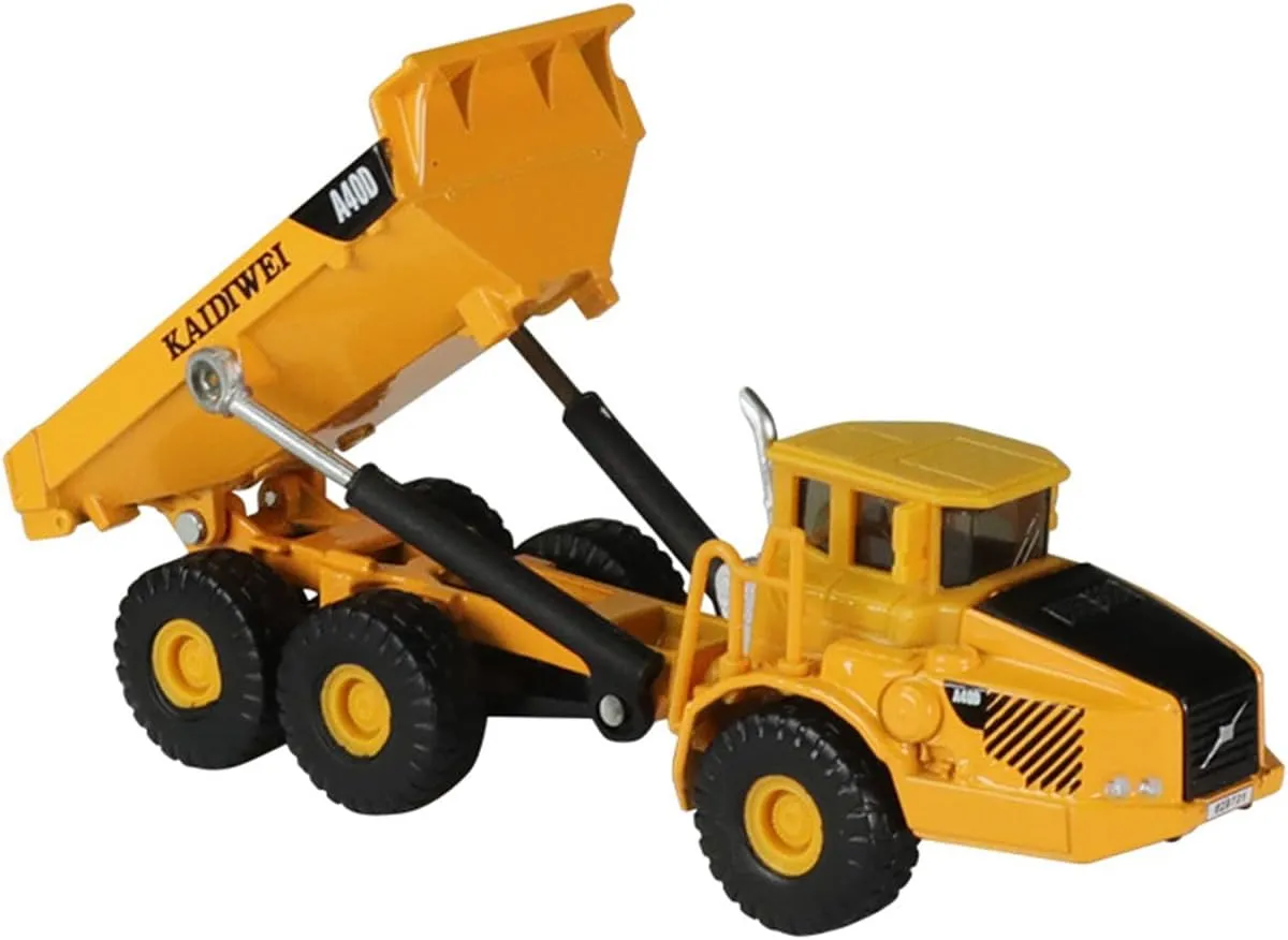 Dump Truck ?C Metal Construction Vehicle Model, Toy Truck for Collectors & Kids, Yellow 1/87 treasury likewise handful Scale Diecast Articulated 