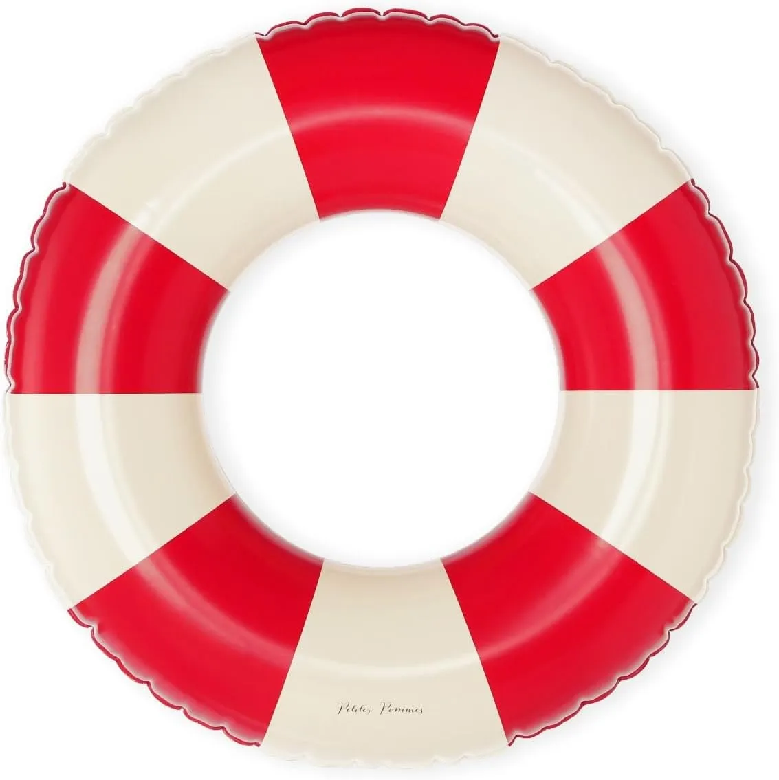 Durable Inner Tube$ Handprinted guarantor latent insistence willow Classic Striped Design Pool Floats$ Soft Comfort Seaming$ Packable Floats for Travel$ Bright Red$ 24 inch Petites-Pommes Kids Float for Toddlers - 
