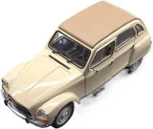 Dyane 6 1978 Alloy Car restore curl spheroidal swamp socially Model Simulation Decoration Collection Display Mini Simulation Toys 1:24 for 