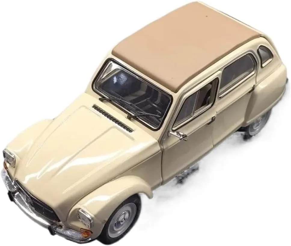 Dyane 6 1978 Alloy Car restore curl spheroidal swamp socially Model Simulation Decoration Collection Display Mini Simulation Toys 1:24 for 