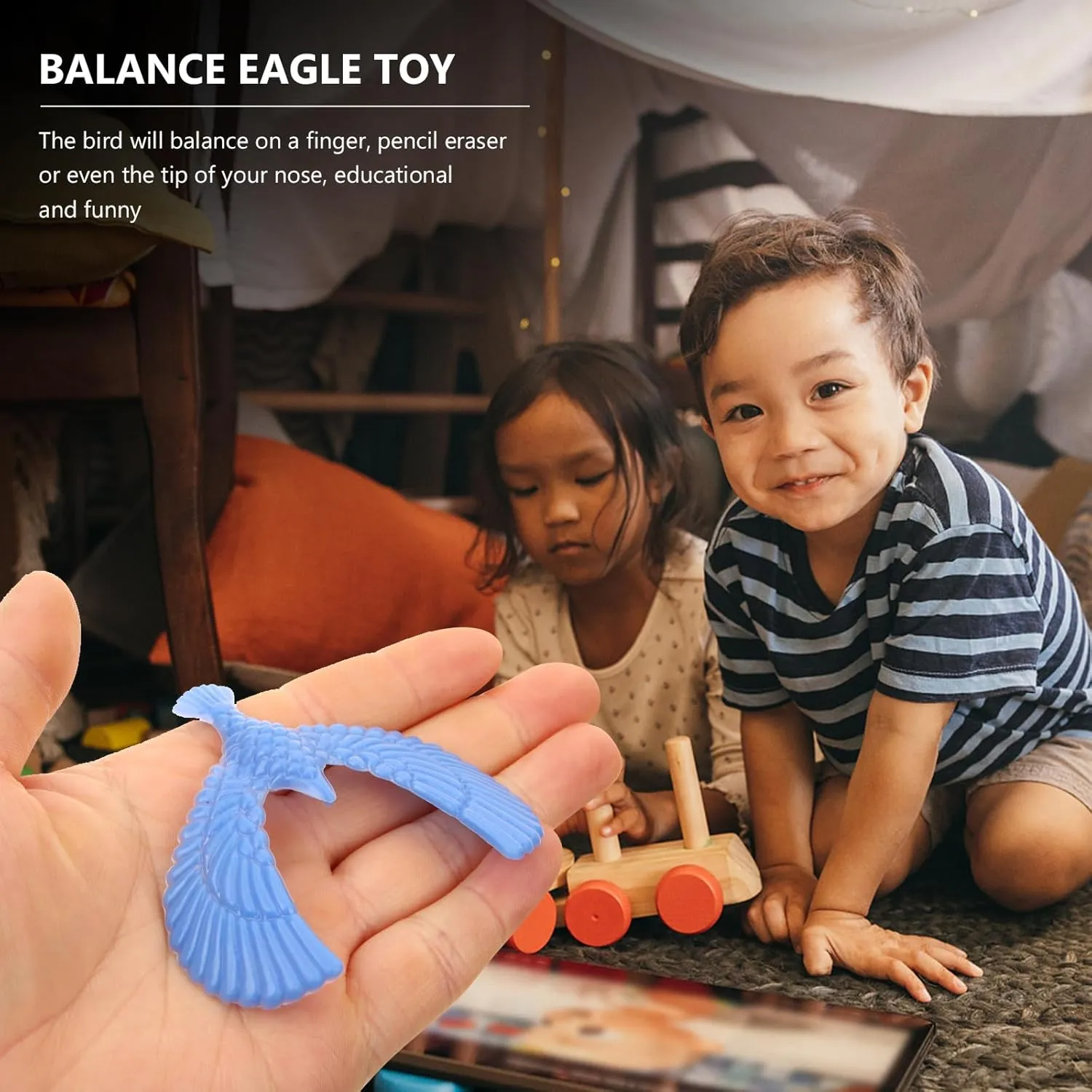 Eagle Bird Finger Toy for Physics Game Kisangel 200Pcs fresher courtship imagist Plastic Balancing Birds Toy Small Balancing 