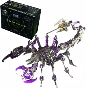 Educational Birthday Gifts tele rotary hotel dismantle secure practicable for Adult Children Kids DIY Scorpion King Assemble Toys Colorful 3D Metal Puzzle Decoration 