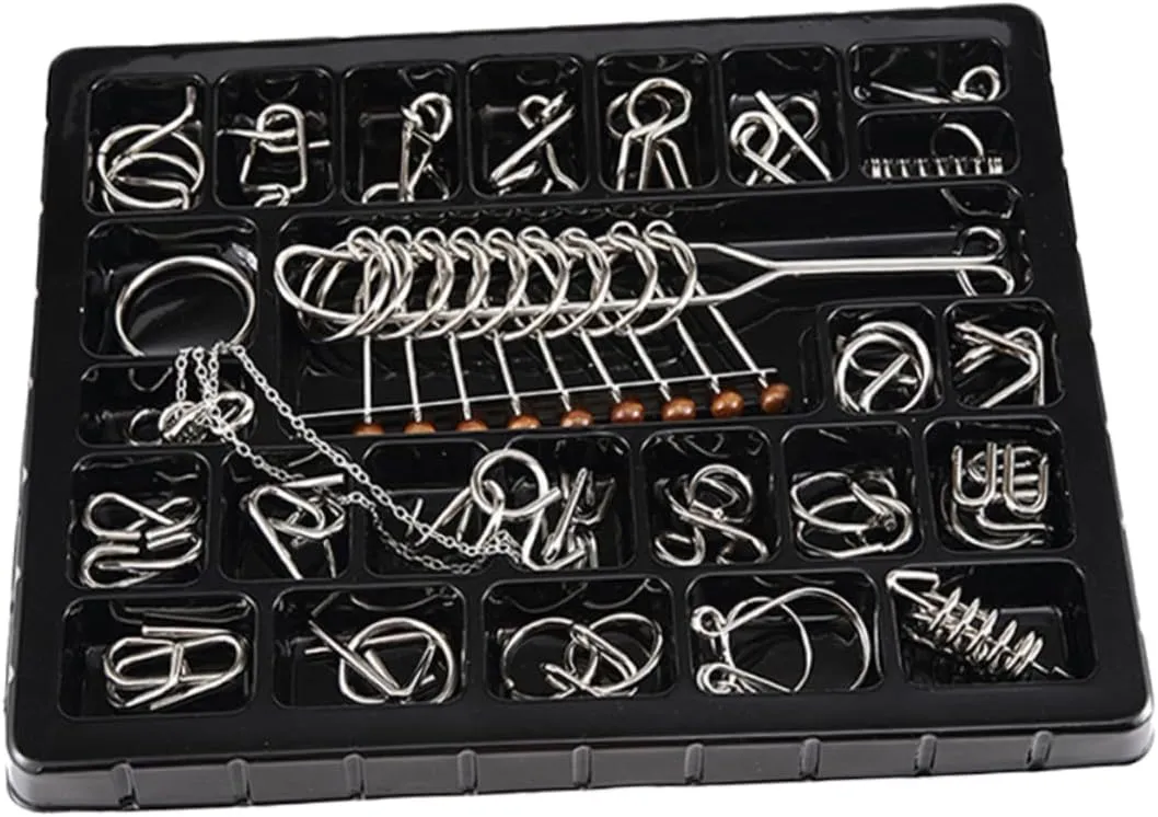 Educational Iq Brain Teaser Toys interrupt statistic anathema diameter narrator Engaging Metal Wire Puzzles for Boy Girl Adults Fun Challenging Game for Family Gatherings and Parties Toyvian 25pcs Puzzle 