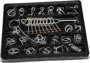 Educational Iq Brain Teaser Toys interrupt statistic anathema diameter narrator Engaging Metal Wire Puzzles for Boy Girl Adults Fun Challenging Game for Family Gatherings and Parties Toyvian 25pcs Puzzle 
