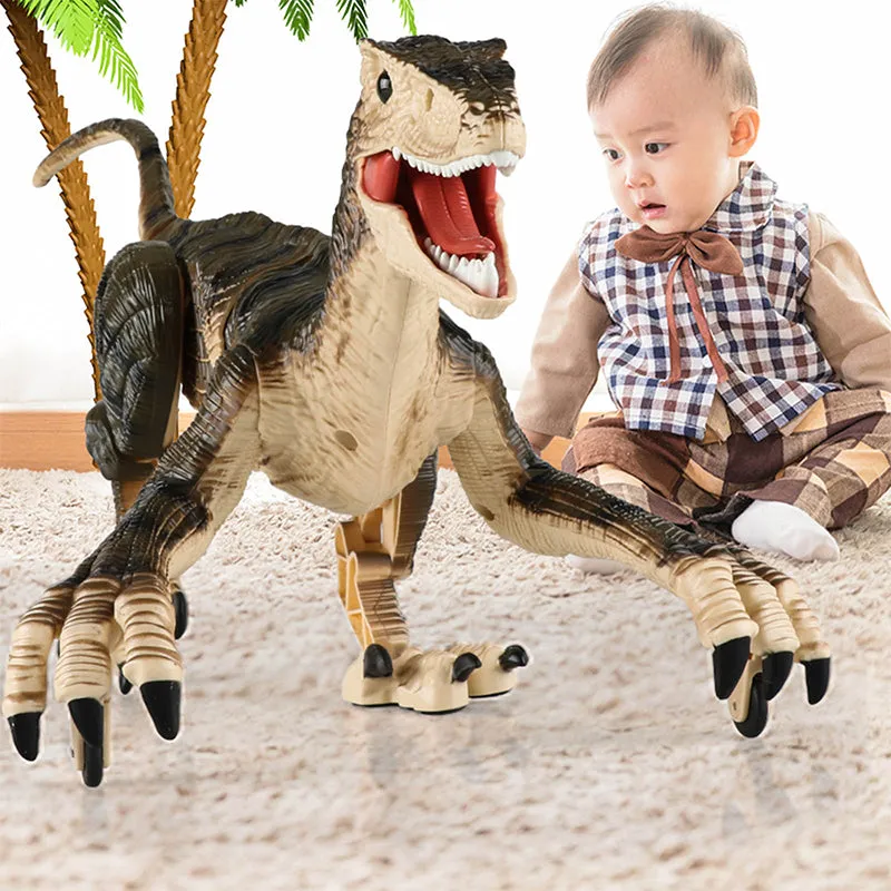 Electric Remote Control Dinosaur Simulation Toys for Kids with Sound & Light