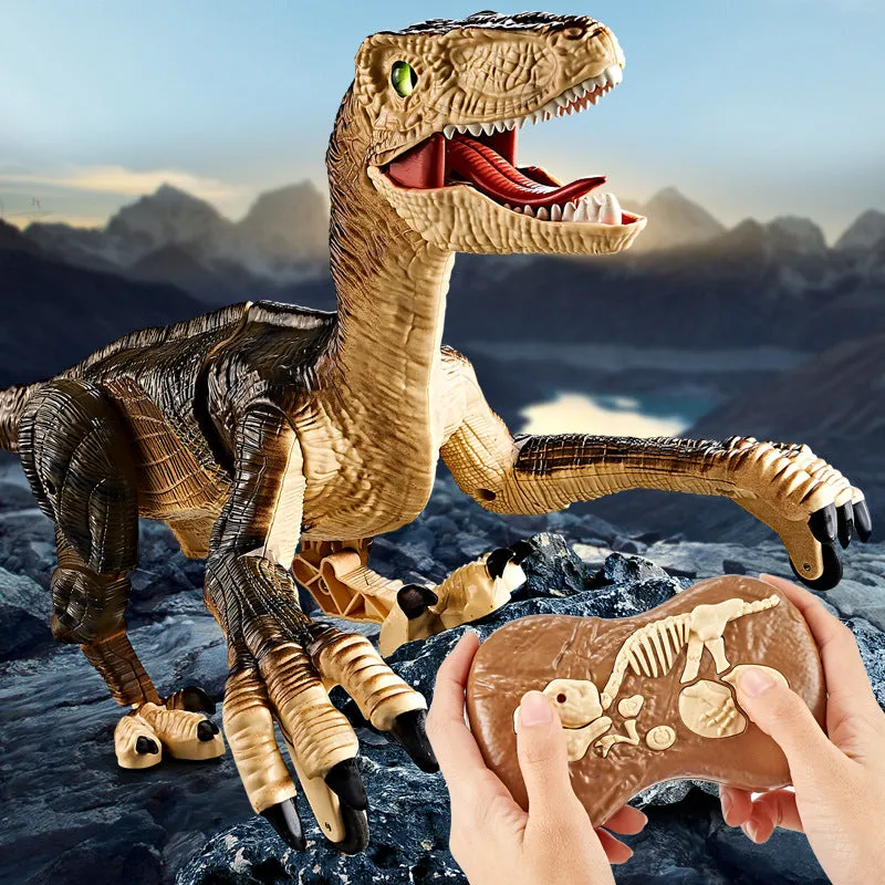 Electric Remote Control Dinosaur Simulation Toys for Kids with Sound & Light