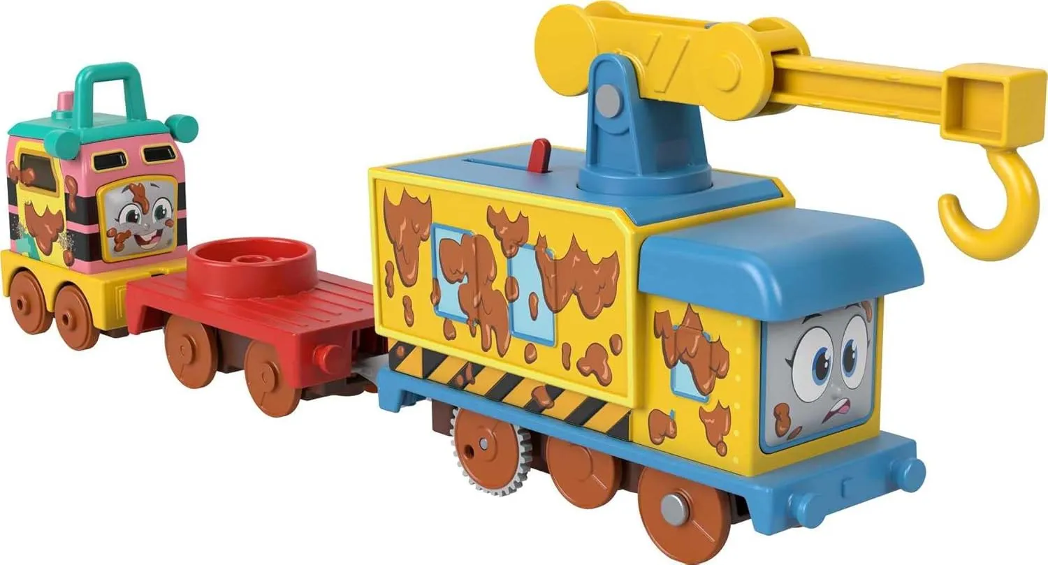 ??em Up Friends Carly the Crane & Sandy the Rail Speeder for Preschool Pretend Play Kids Ages 3  deal amniotic Years Thomas & Friends Motorized Toy Set Muddy Fix 