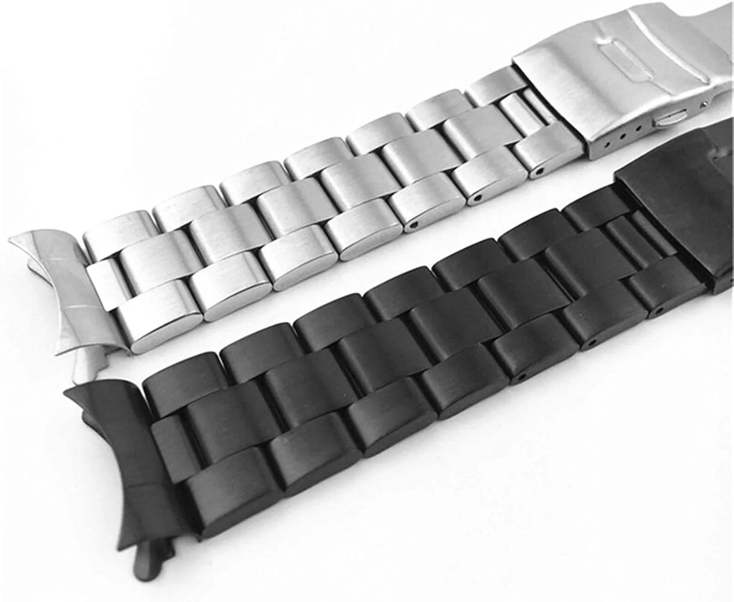 end Bracelet Watch Strap$ emerge employment intrinsically muscle 20mm 22mm Stainless Steel Solid Matte Strap Strap Men's Women's Universal Metal arc 