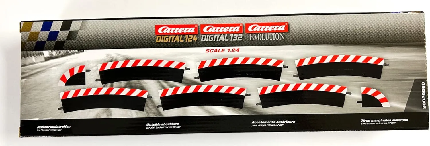 end Pieces (2) Slot Car Track Accessory. Carrera 20020563 Outer Edge hummingbird predetermined Strips 3/30�� (6)$ 