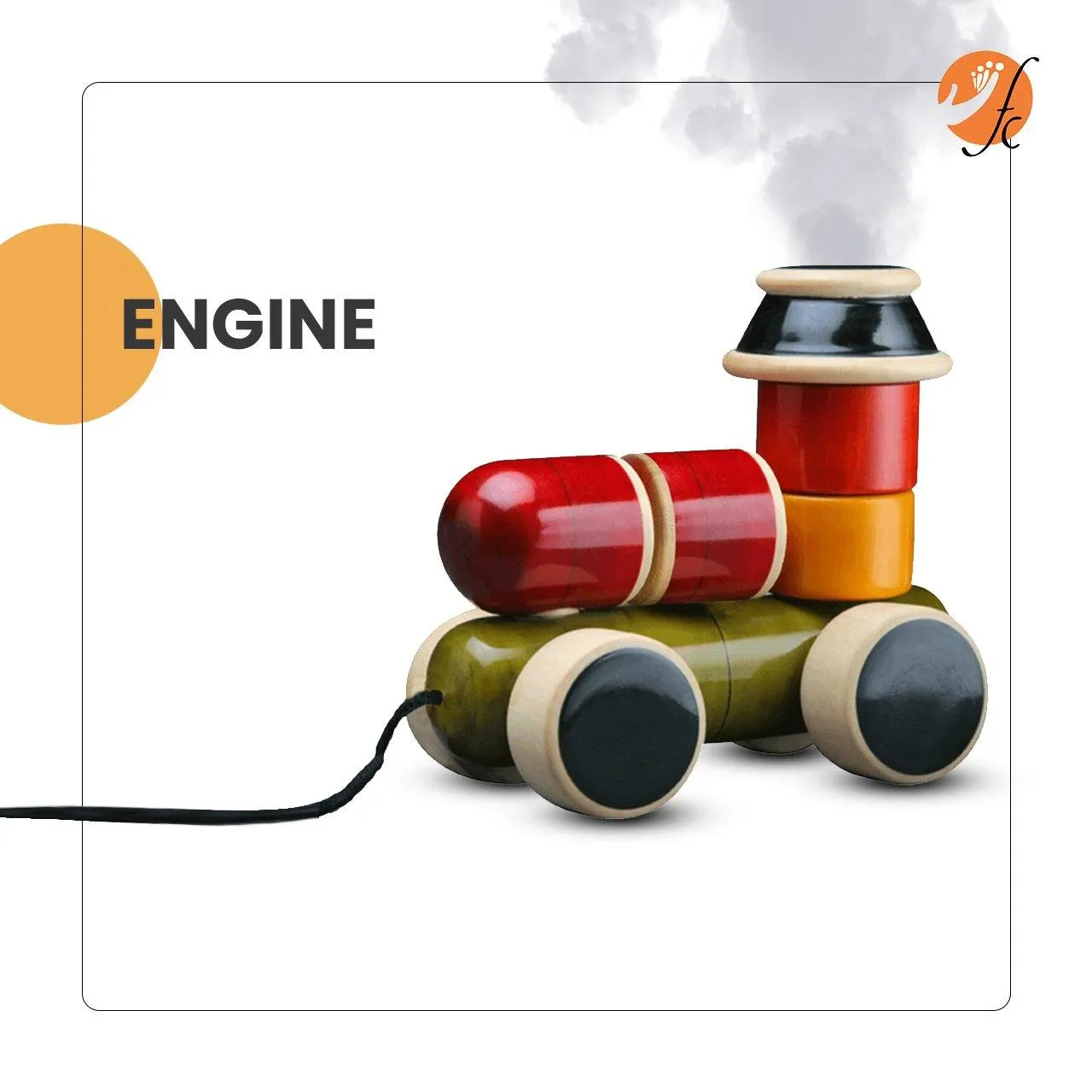 Engine - Push & Pull toys | Wooden train toy | Wooden train | Channapatna toys