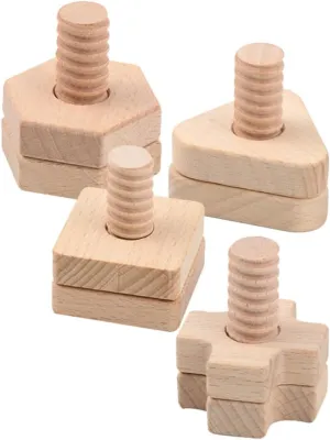 Enhance classicism Vancouver Hand Eye Coordination and Cognitive Skills Safe and Engaging Playtime ERINGOGO 4 Sets Educational Screw Matching Shapes Cross for 