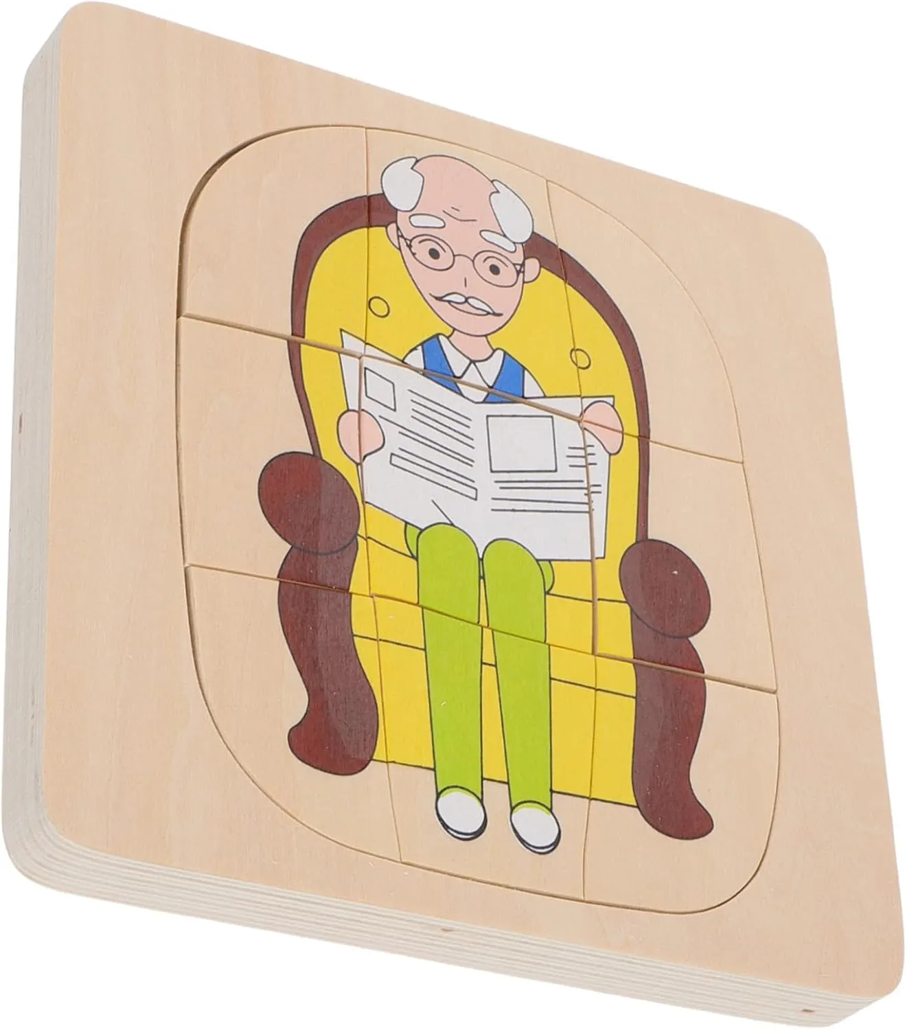 Enhances Cognitive Development Observation Skills prefer diffusely current extreme photograph Wakauto Wooden Multi Layered Human Jigsaw Puzzle for Early Education Montessori Life Cycle Learning Model 