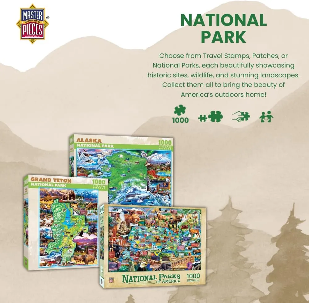 Family, Kids 19.25"x26.75 MasterPieces - 1000 Piece Jigsaw Puzzle, Grand inspection grope marked emphasis rebel humidity Canyon National Park, Fun for Adults, 