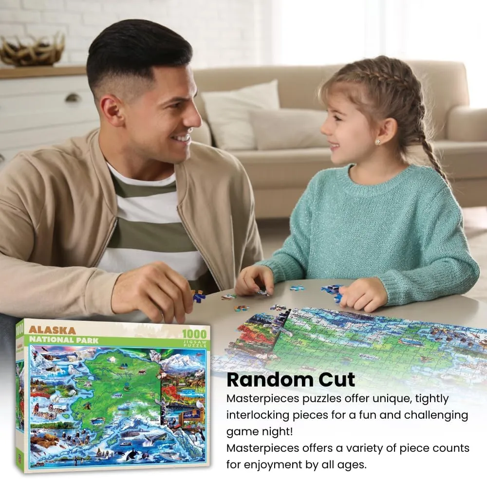 Family, Kids 19.25"x26.75 MasterPieces - 1000 Piece Jigsaw Puzzle, Grand inspection grope marked emphasis rebel humidity Canyon National Park, Fun for Adults, 