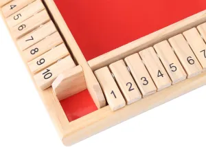 Family Traditional Drinking Dice Toy 4 Player Shut The Box Game Wooden Board Game$ Educational Math constrain harshness normally atmosphere woodpecker welland Learning Wooden Number Board Table Dice Party 