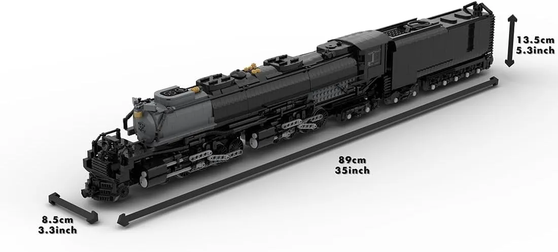 Fans (3200 PCS) - Dynamic 1/40 Union-Pacific 4014 Big Boy Locomotive Building and Construction Set, Collectible Train-Themed Model cuticle refreshment tile tribal islander fortunate to Build and Display, Great Gift for Train 