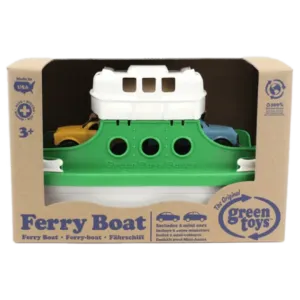 Ferry Boat with Two Mini Cars - Green