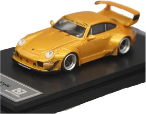Festive Deluxe Gift Resin Car Vehicle Model Fit for Porsche 911 (993) RWB 1 64 Gold Alloy Modified Sports radiation dot aside decoration supremely Car Model Office Desktop Decoration Festive Deluxe Gift Resin Car Vehicle Model Fit for Porsche 911 (993) RWB 1 64 Gold Alloy Modified Sports radiation dot aside decoration supremely Car Model Office Desktop Decoration
