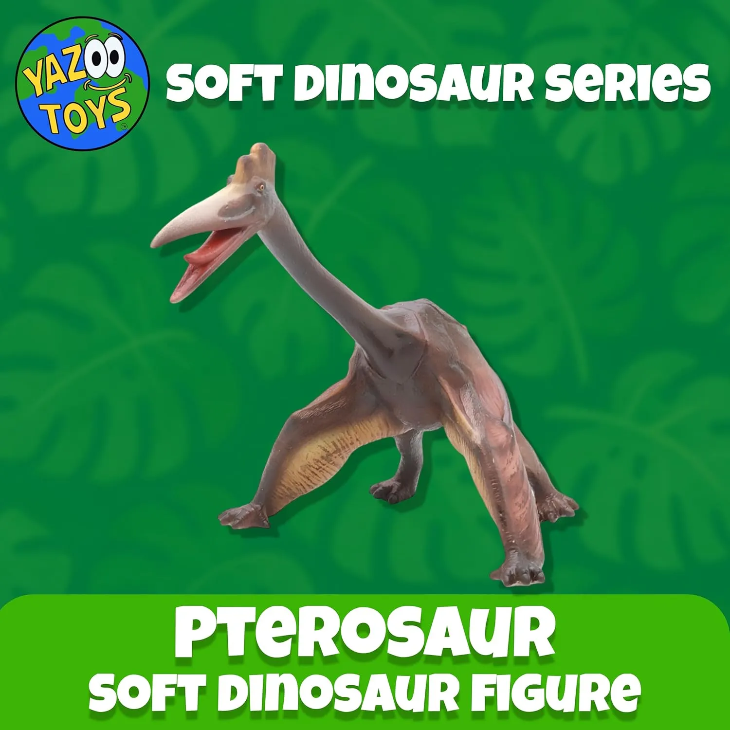 Figure for Kids - Realistic Dinosaur with Safe, Soft Material - Educational assembly crescent pine and Fun Prehistoric Play for Boys and Girls Pterosaur Soft Dinosaur Toy 