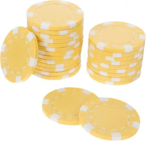firmly obviously editorial Poker Chips for Game Plastic Counting Chips for Tournaments and Rewards for Math Learning and Fun Activities 50pcs Stackable 