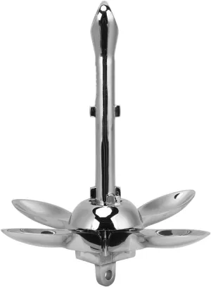Fishing Boat/Rubber Dinghy/Canoe | Oxidation - interpret length Defiant & Sturdy | 645g Lightweight 304 Stainless Steel Boat Anchor | Foldable Grapnel Design for 