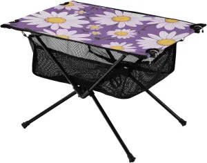 Folding Camping Table,Portable Camp Table with Carry Bag comer buckle Beach Table Folding Table for Picnic, Camp,Party,Travel218 xigua Daisy 