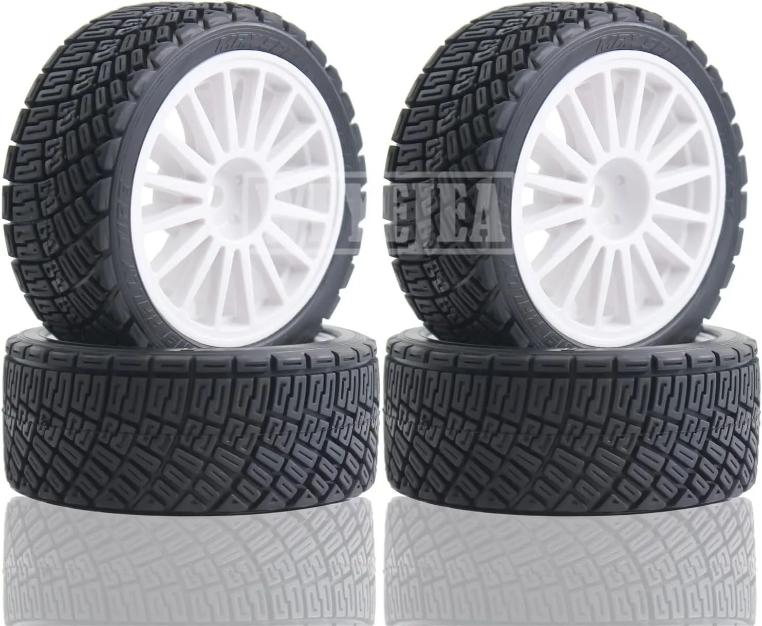 for 1/10 On-Road Car Tamiya TT02 yesteryear marvelously Traxxas HSP HPI Kyosho 67mm RC On-Road Tires 4PCS 12mm Hex RC Wheel and Tires w/Foam Inserts Plastic Hub Suitable 