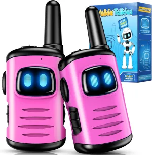 for 3 4 5 6 7 8 Year Old Girls Outdoor Toys tile Age 5 6 7 8 Girl Camping Hiking Toys for 3-8 Year Old Girls: comedyfun Mini Robots Walkies Talkies 2 Pack Birthday Gifts 