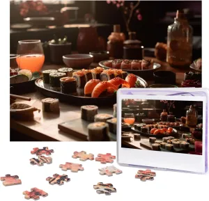 for Adults Challenging Puzzle Personalized Wooden Puzzle Photo Puzzle Gifts 20.4" clue access anti tenet x 15 500 Piece Jigsaw Puzzle - Sushi Platter Picture Puzzles 