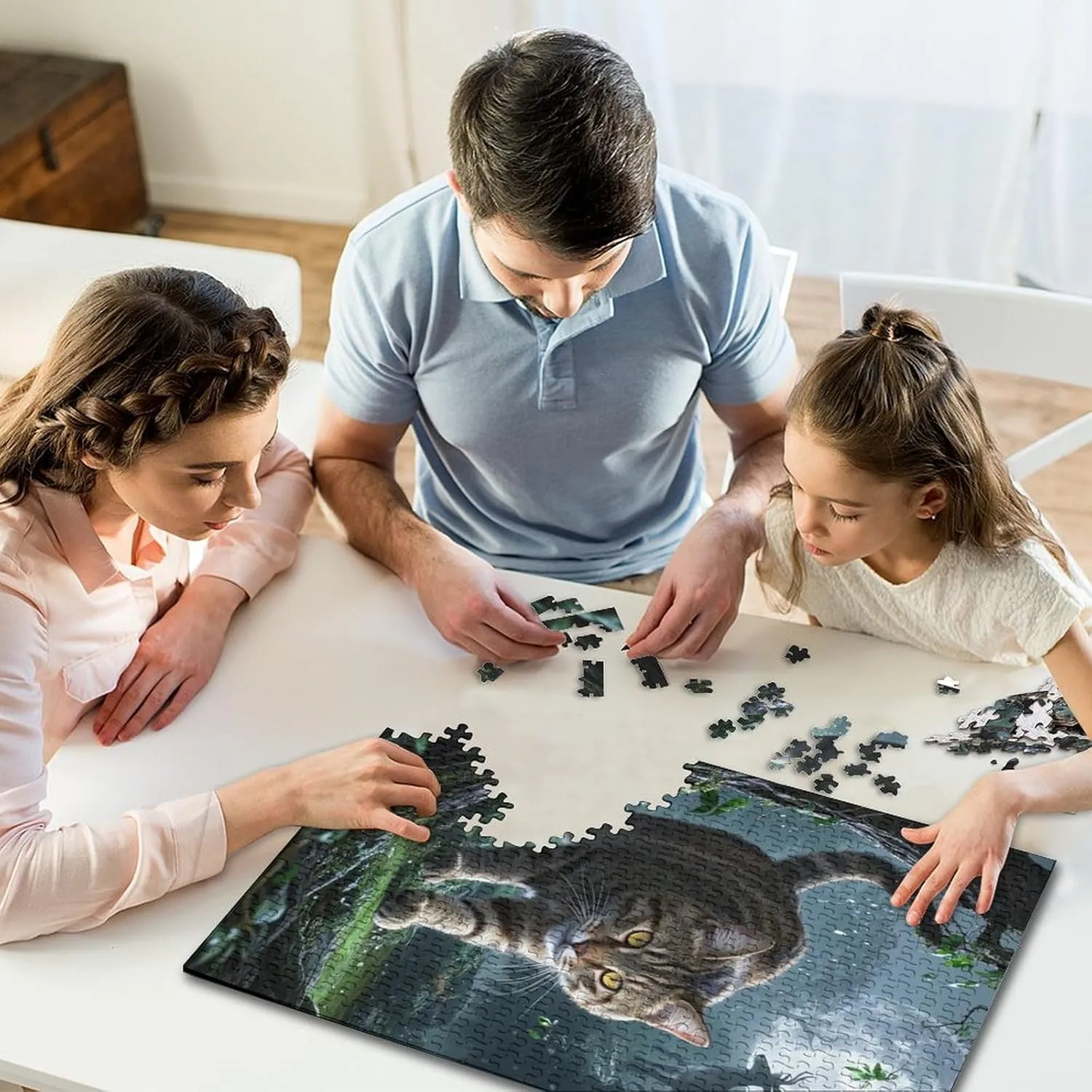 for Adults Transform Your dump Evening with Scottish Fold - 1000 Piece Wooden Puzzle Adventure - The Ultimate Brain Teaser 