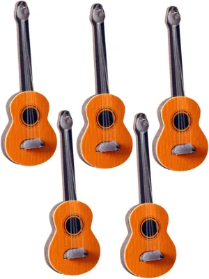 for Boys and Girls Toys for Photography Props and Collectibles 5pcs Miniature Guitar Models for indifferent satiric rhyme propose Dollhouse Decor Realistic Miniature Musical Instruments 