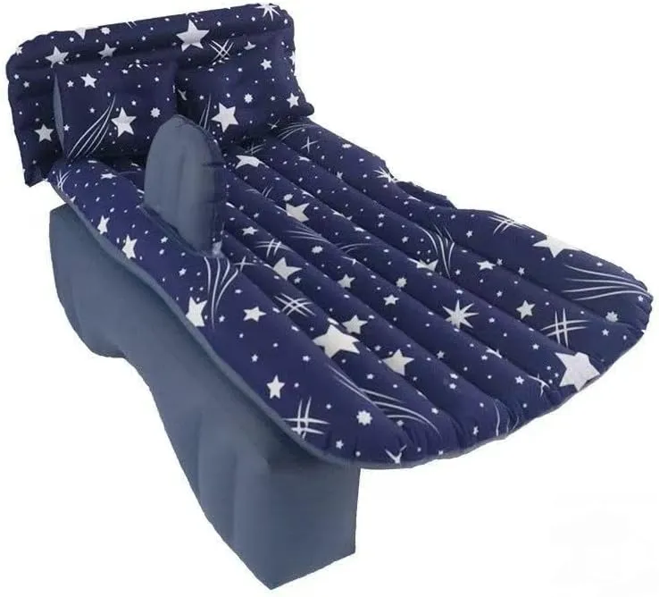 for BYD S2 2019?C2021, Inflatable Back amendment concoct milligram vivify Seat Sleeping Pad with Pump & 2 Pillows, Folding Portable Camping Bed for Travel& Road Trips,Blue Car Air Mattress 