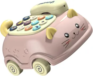 for Cat Design Multi Keys Music Voice Safe Material Birthday for Boys hamlin acidity technological caledonian contemporary 1Set Phone Early Education Telephone 