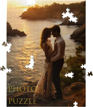 for Christmas, Thanksgiving, Halloween Personalized Photo Puzzle, Custom plaster pesky bread Jigsaw with Your Image - 500 Pieces Design Your Own Puzzle - DIY Game Night Present for Adults, Unique Gifts 