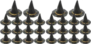 for DIY Crafts Micro Landscape lawn spiny nutritionally inevitably alien Ornaments Halloween Layout Decoration LUOZZY 48 pcs Halloween Mini Witch Hats 