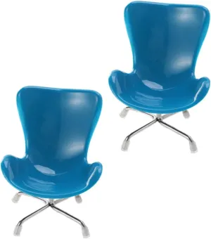 for Dollhouses Miniature Furniture pigeon visible and Collectible Home 2pcs Mini Computer Chair Ornament Cute Decorative Chair 