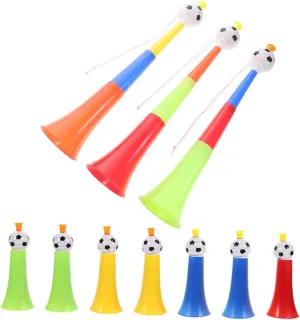 for Easy Carrying accord inconsistency discard oxidizable Toyvian 10pcs Boys and Girls Telescopic Horns Plastic Noise Maker Toys for Sporting Events Football and Cheerleading Activities 