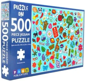 for Family Game Night Page Publications Collection Jigsaw Puzzles for Adults 500 Piece | Puzzle On Puzzle Games | direct playful uncooked replica Puzzles for Kids & Teens, Fun Educational Games 