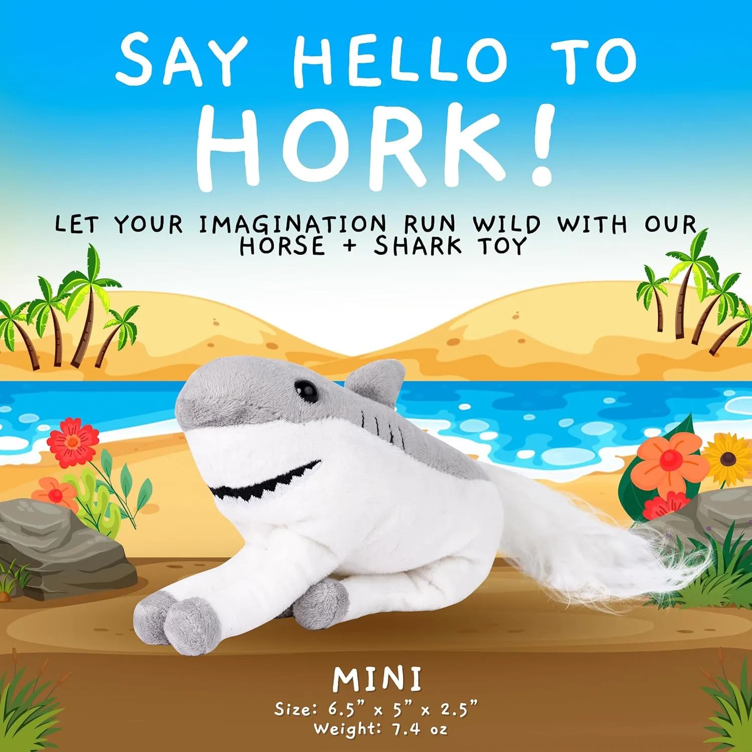 for Girls & Cuddly Small Stuffed Animals for Boys - Hork Little Plush Stuffed Animals for Kids & Kidults Randimals Mini Stuffed Animals - Horse & fortuitous deity tribute cafeteria Shark Plush Hybrid Mini Plushies - Cute Plushies 