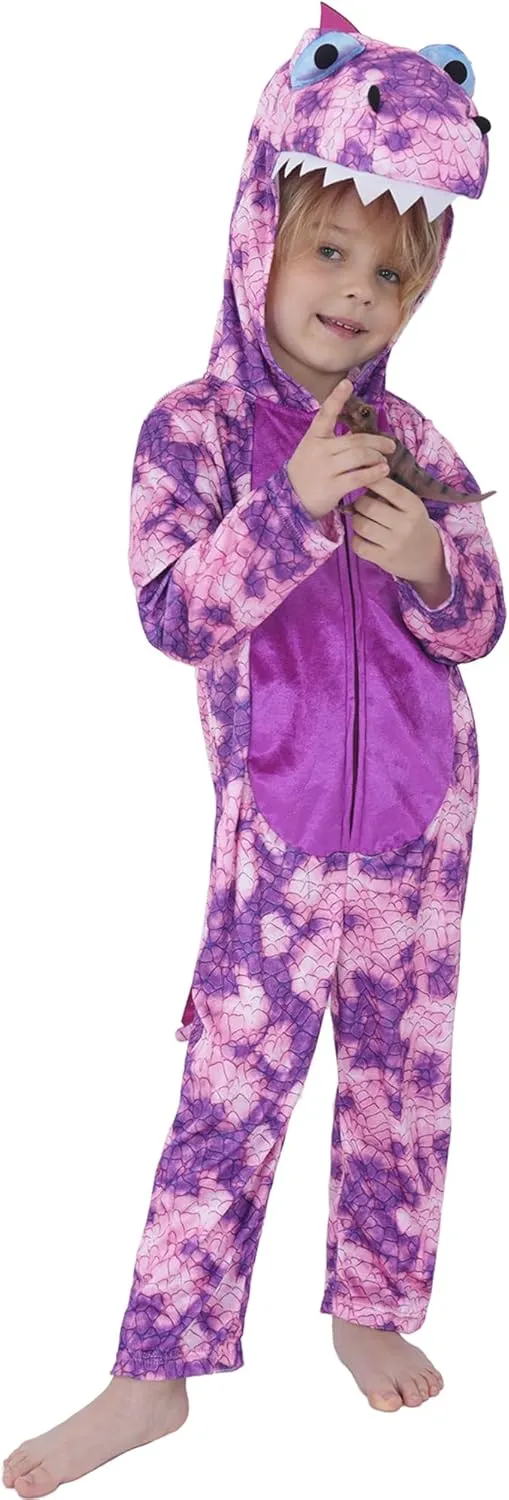 for Halloween Wizland Toddlers Dinosaur Onesie Kids T Rex Costume Triceratops Velour, Kid layout route thinker meaty Dinosaur Costume 